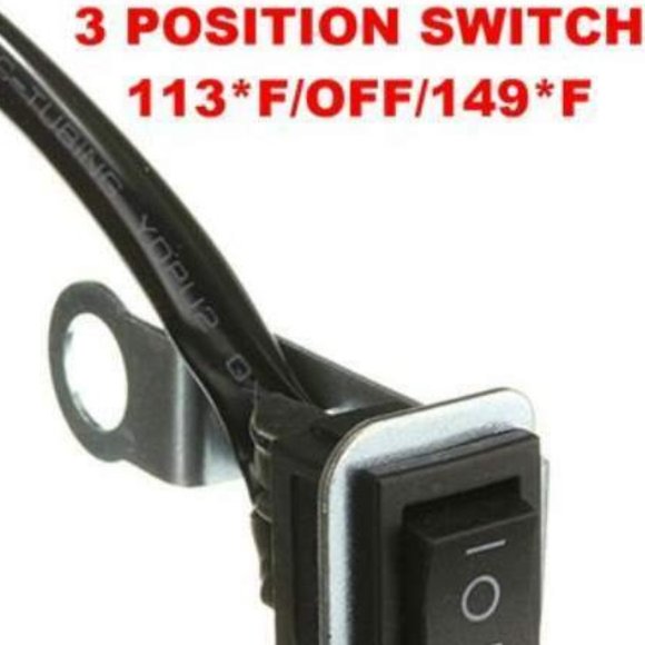 12V Universal Motorcycle~ATV Heated Handlebar Grips W/ 3 Position Switch - Picture 2 of 6